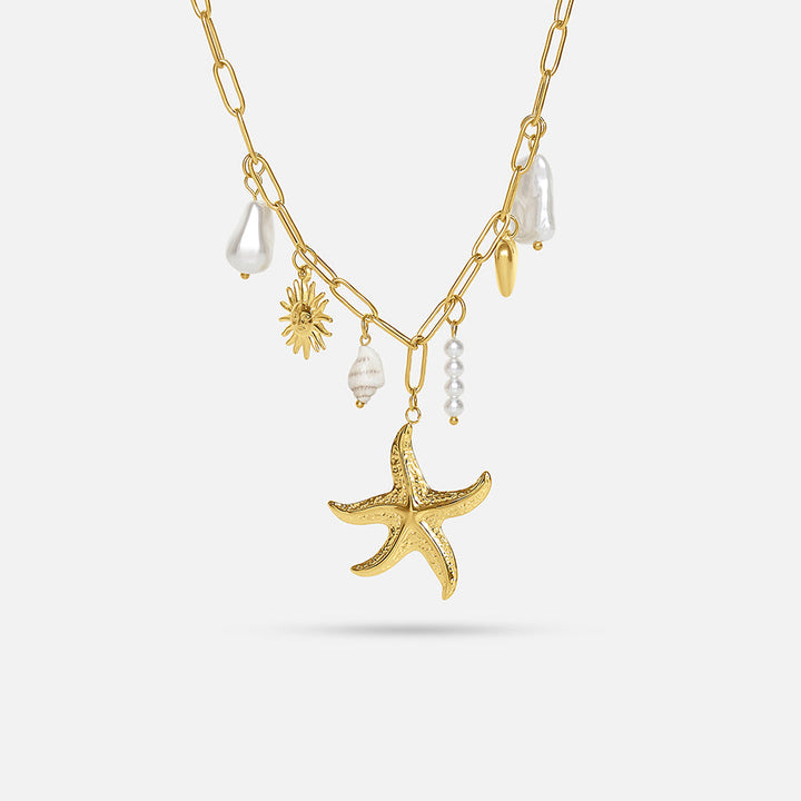 STARFISH CHARM NECKLACE