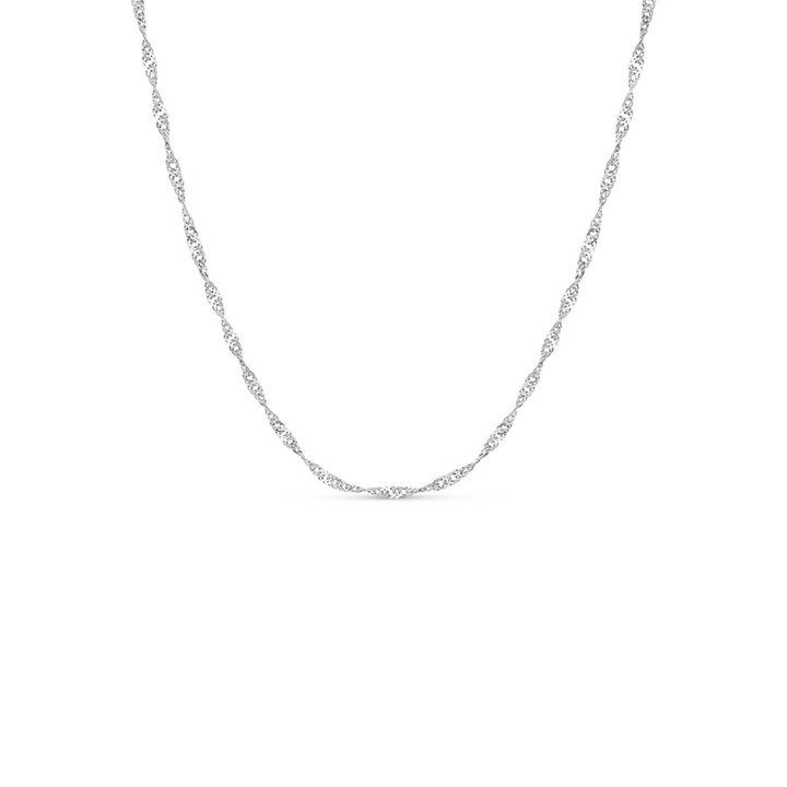 Silver Twisted Chain Necklace