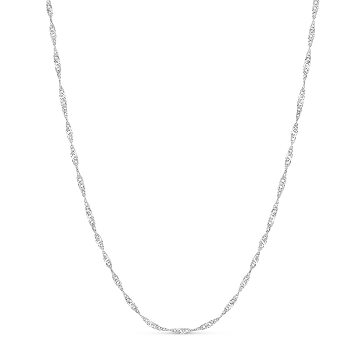 Silver Twisted Chain Necklace