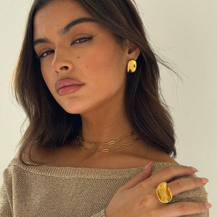 PAPER CLIP NECKLACE 35CM