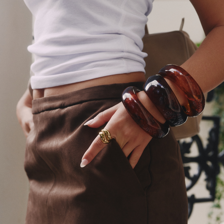 CACAO SCULPT BANGLE