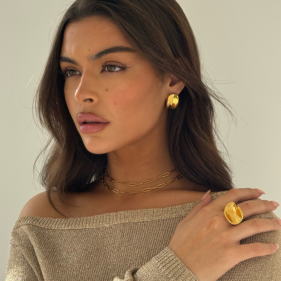 PAPER CLIP NECKLACE 40CM