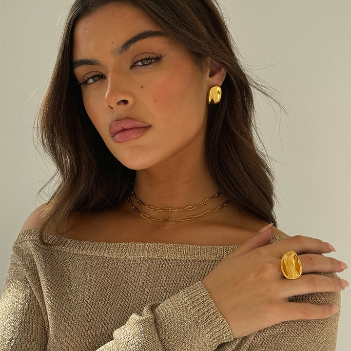 MIRROR RING GOLD