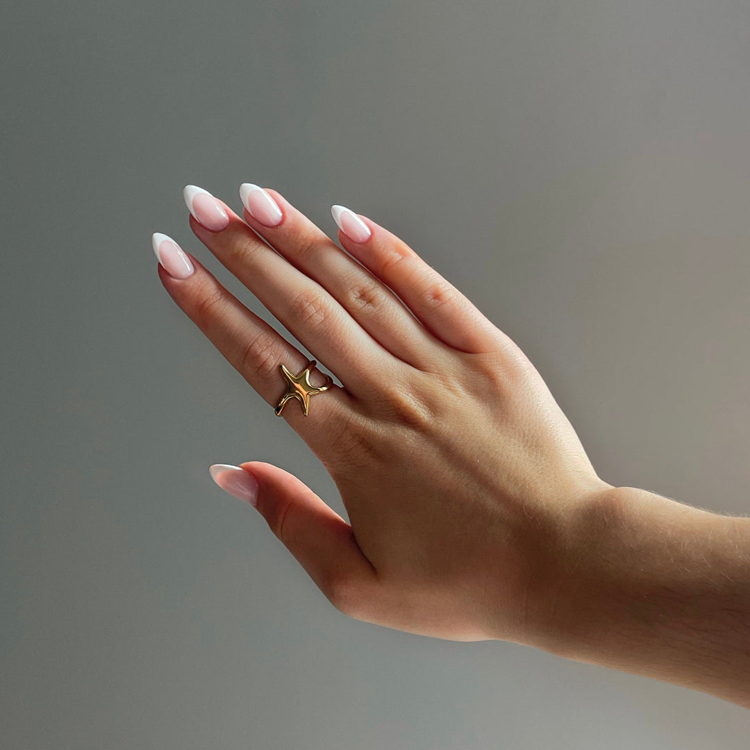ADJUSTABLE SEA STAR RING
