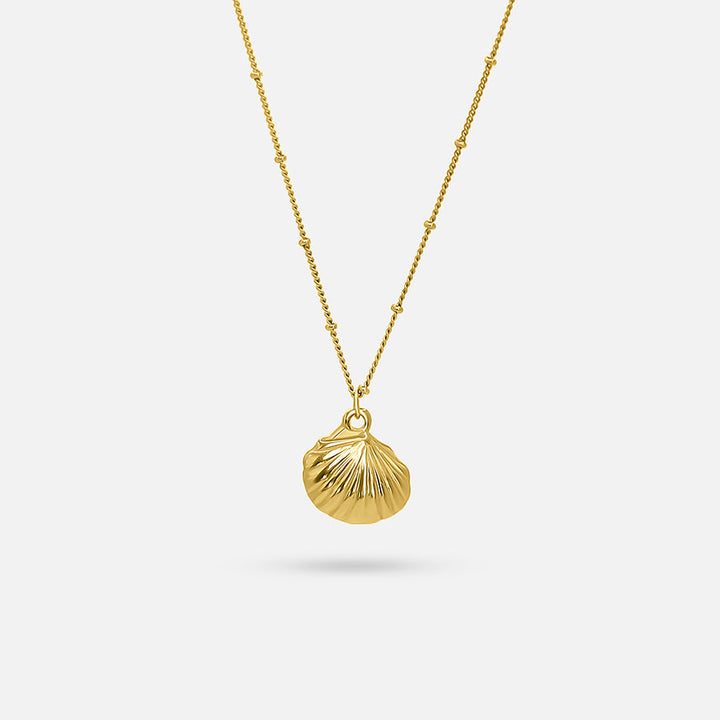 18K GOLD SHELL NECKLACE