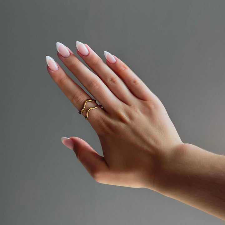 ADJUSTABLE DOUBLE LAYER RING