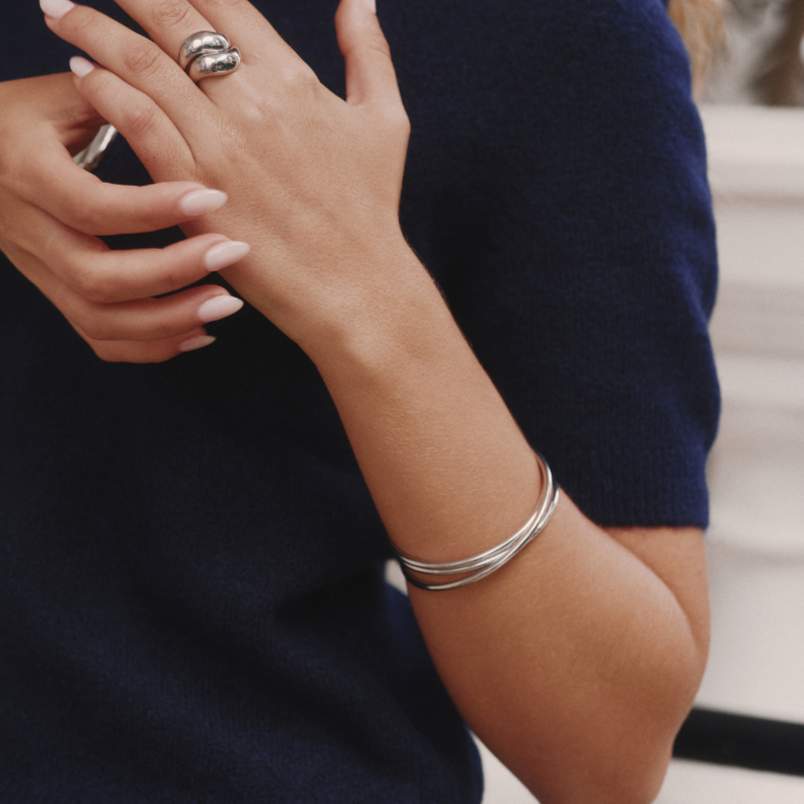 SILVER CUFF BANGLE
