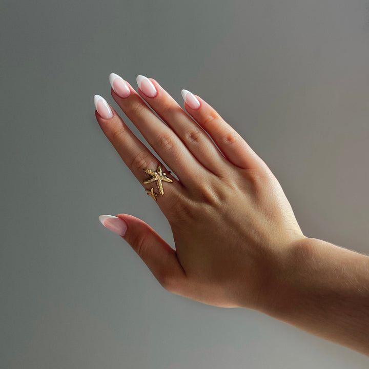 ADJUSTABLE STARFISH OPEN RING