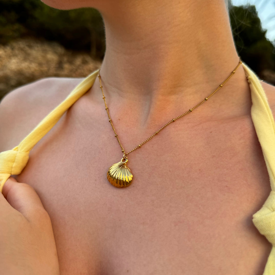 18K GOLD SHELL NECKLACE