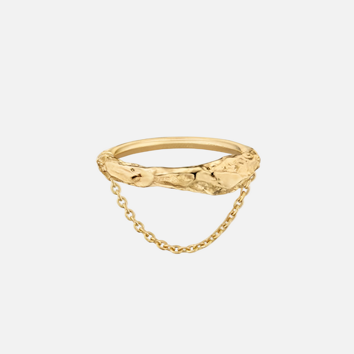 Eroz Chain Ring - 24 carat gold-gilded edition