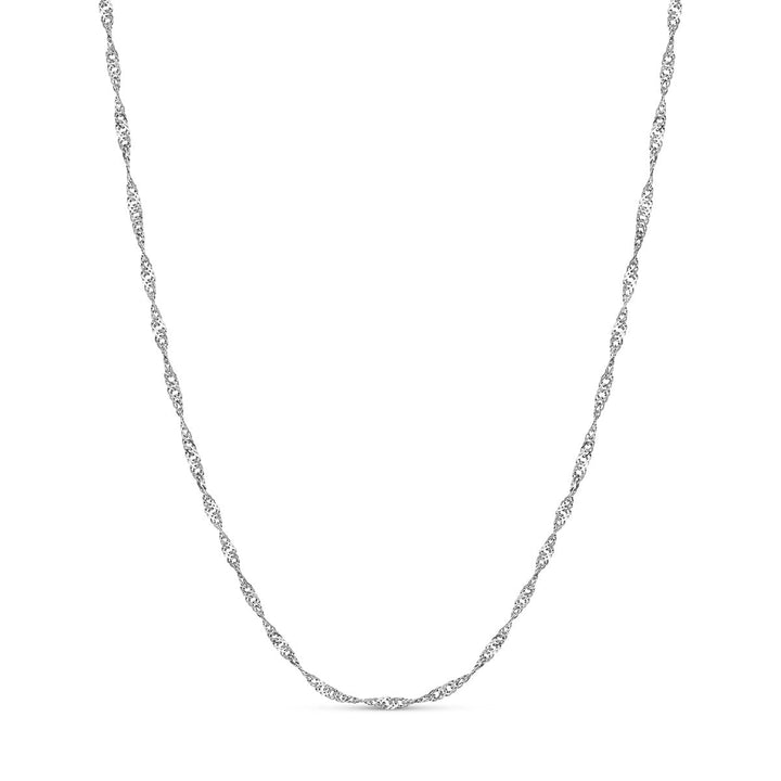 Silver Twisted Chain Necklace