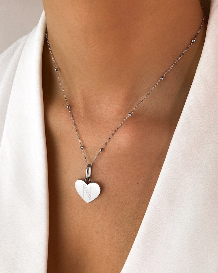 Silver Sphere Chain Necklace