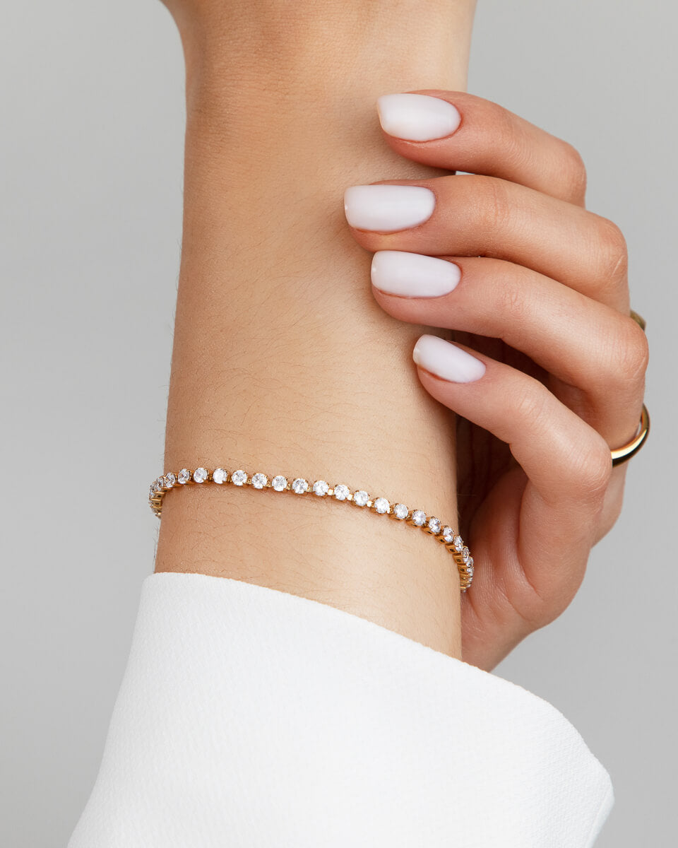 Gold Tennis Bracelet